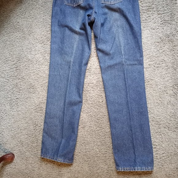 Cabela's Flannel EUC Lined 5 Pocket Denim Jean Size 8L 100% Cotton-Item #419 - Picture 5 of 7